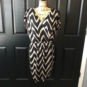 Black & White Polyester  Dress (J12)